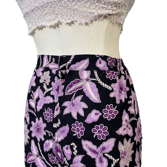 Gorgeous Vintage Beaded Purple Dark Fairy Whimsygoth Trumpet Maxi Skirt - Picture 6 of 8